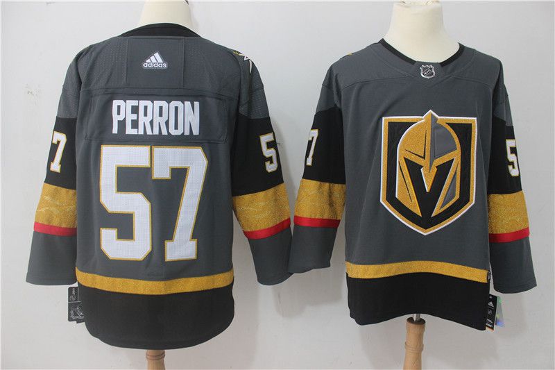 Men Vegas Golden Knights #57 Perron Fanatics Branded Breakaway Home Black Adidas NHL Jersey->philadelphia flyers->NHL Jersey